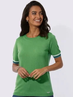 Pull encolure ronde jolies rayures