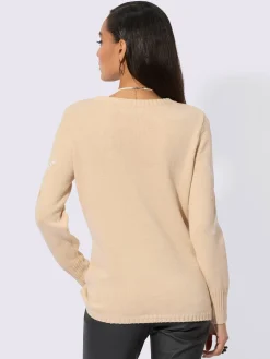 Pull encolure ronde mélange de lyocell et de viscose de qualité