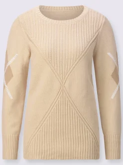 Pull encolure ronde mélange de lyocell et de viscose de qualité
