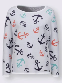 Pull encolure ronde pur coton