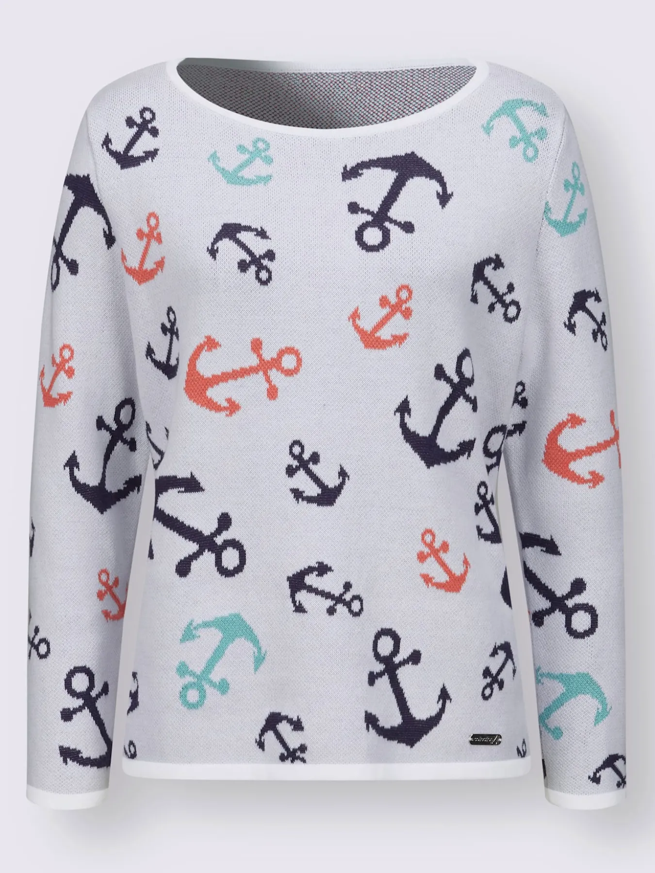 Pull encolure ronde pur coton
