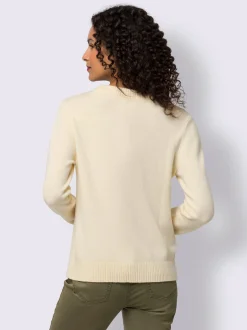 Pull encolure ronde superbe broderie