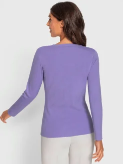 Pull encolure ronde superbe broderie florale