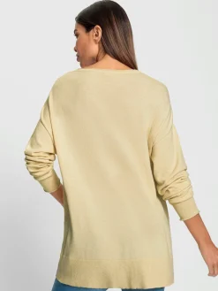 Pull encolure ronde tricot chiné