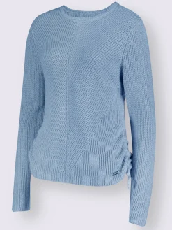 Pull encolure ronde tricot chiné