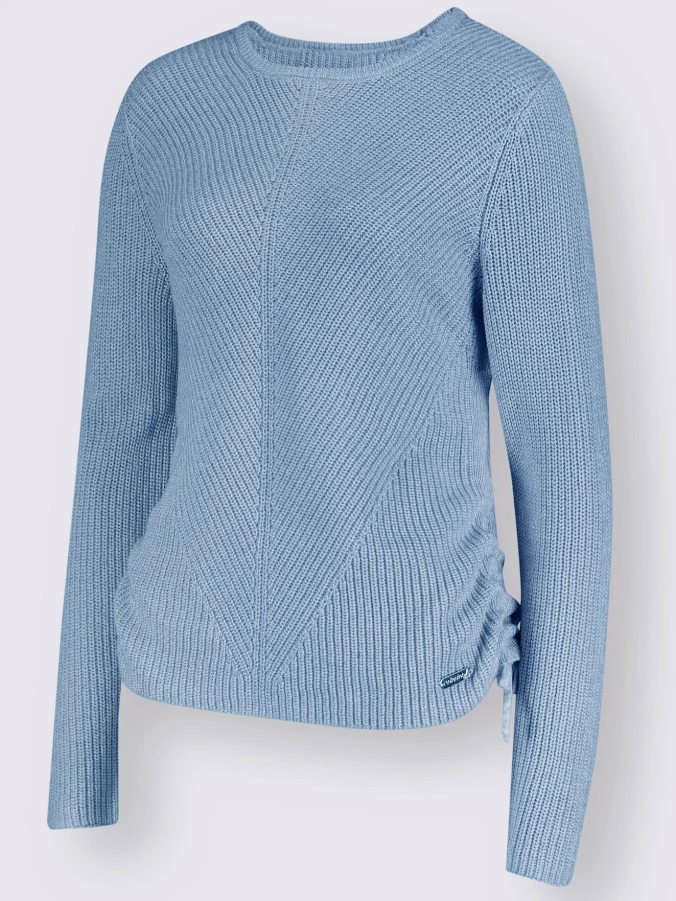 Pull encolure ronde tricot chiné