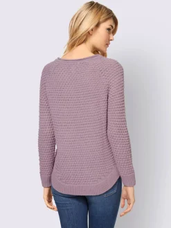 Pull encolure ronde tricot doux