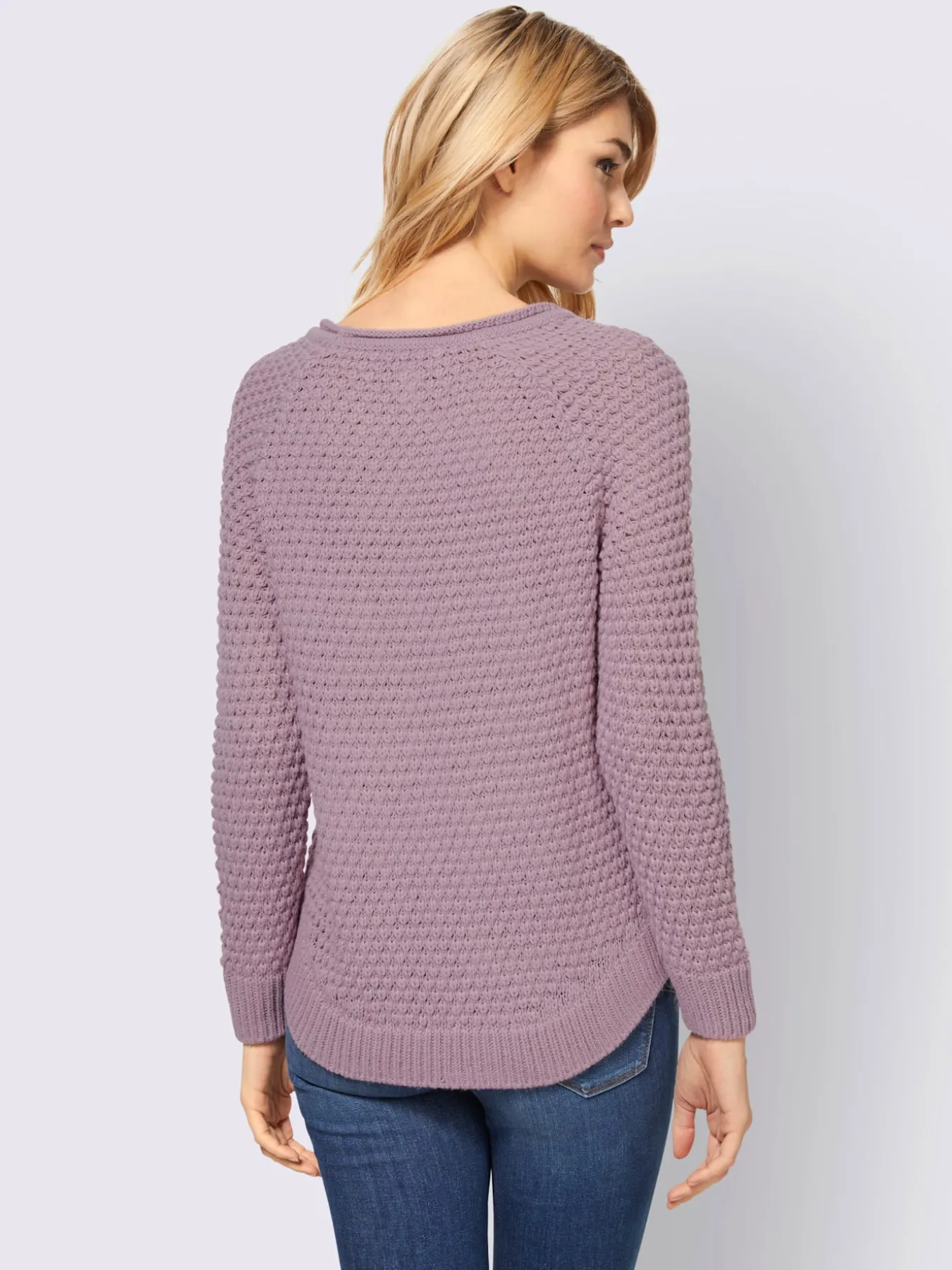 Pull encolure ronde tricot doux