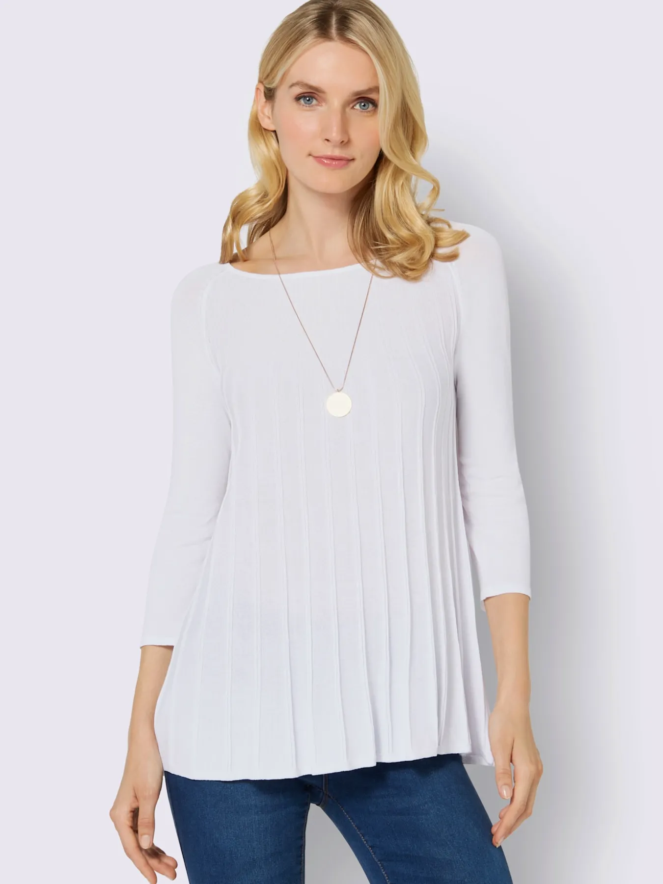 Pull encolure ronde viscose douce et fluide