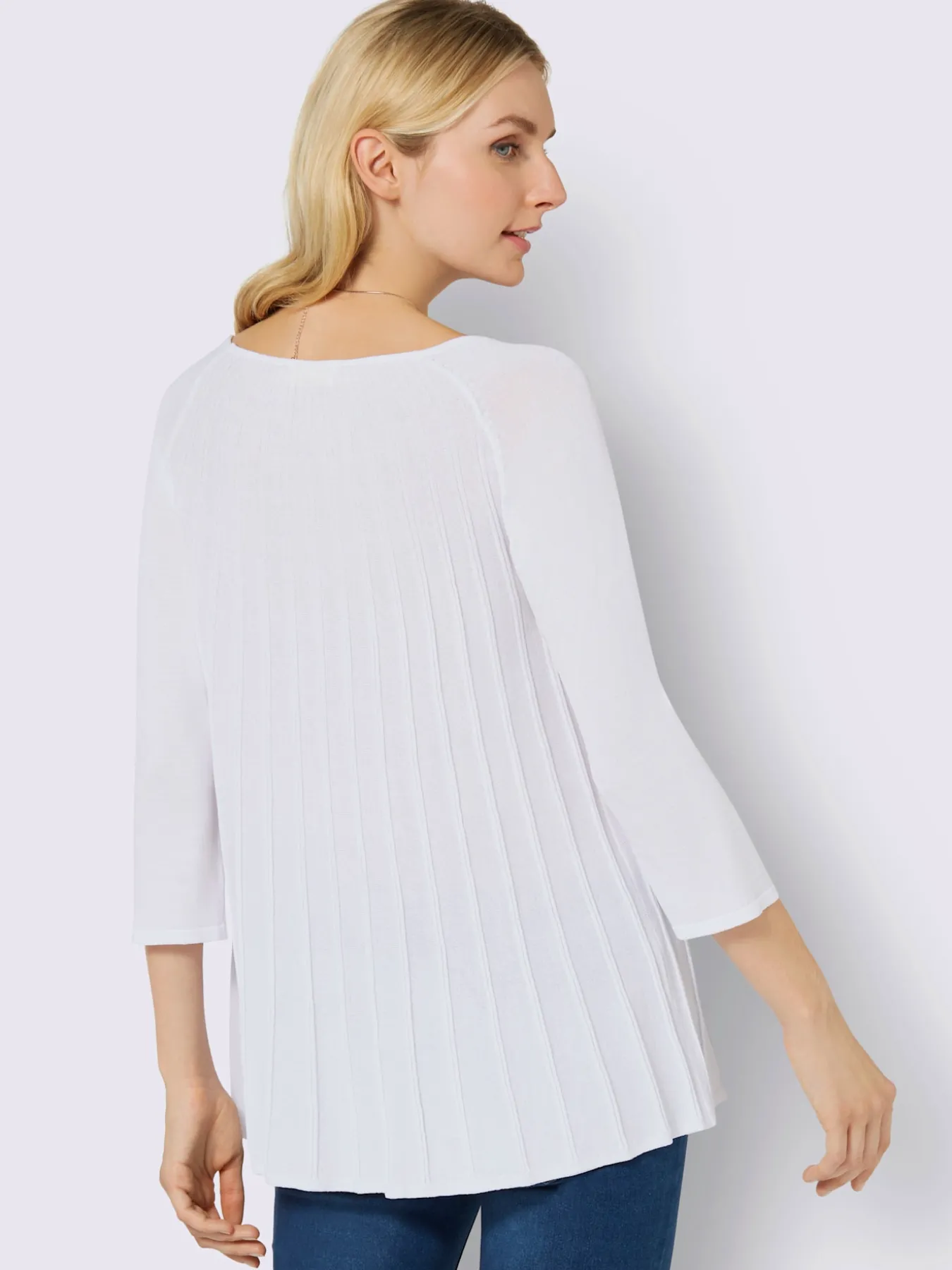 Pull encolure ronde viscose douce et fluide