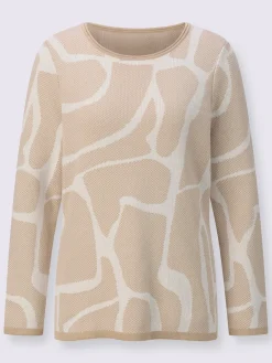 Pull jacquard 100% coton pima