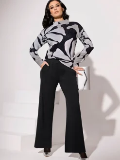 Pull jacquard 48% laine vierge