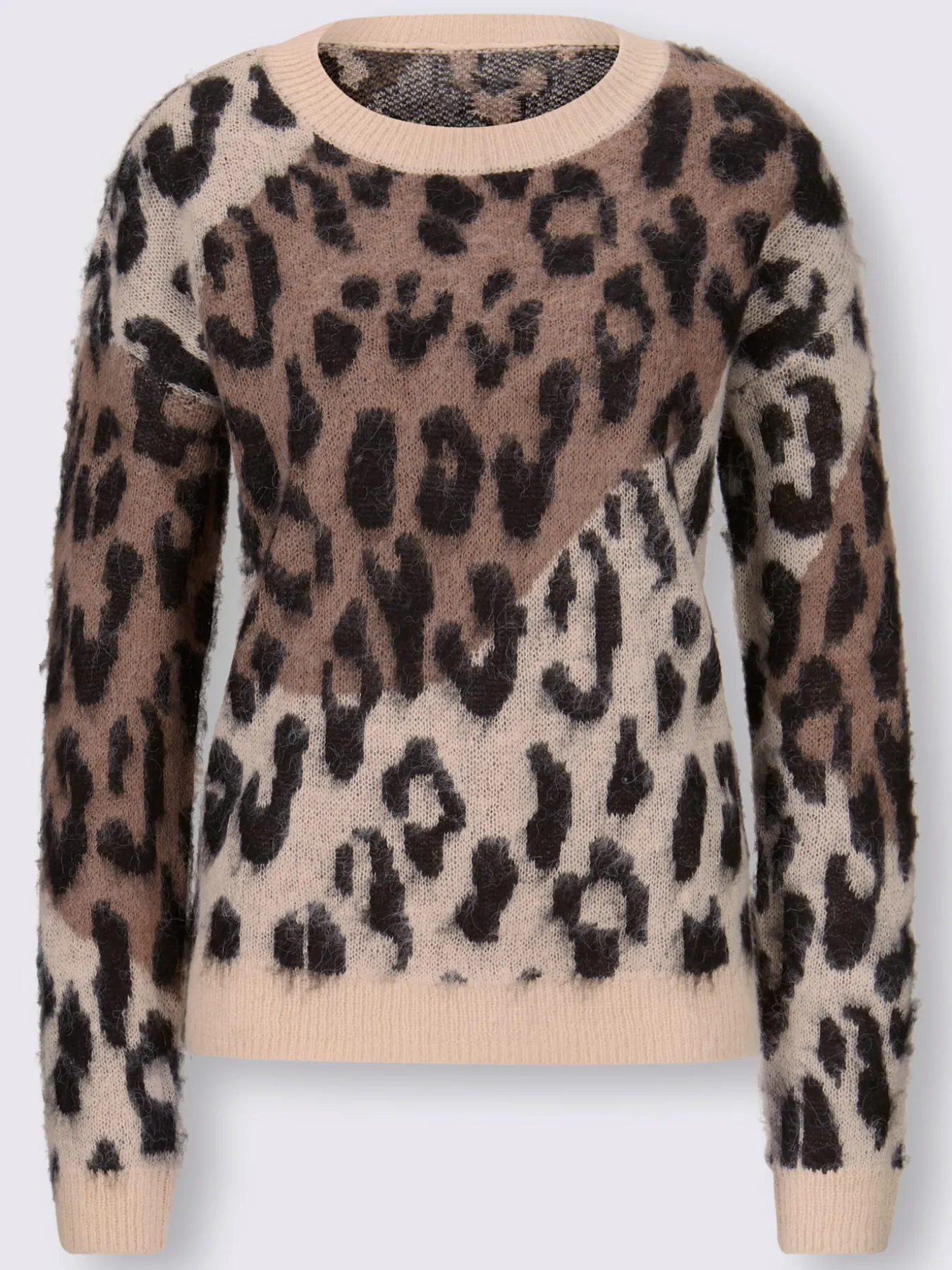 Pull jacquard coupe décontractée aux épaules
