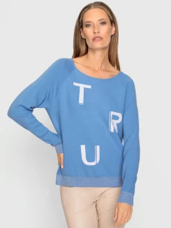 Pull jacquard fil fantaisie brillant