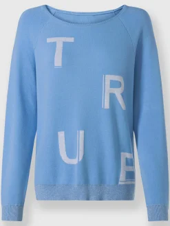 Pull jacquard fil fantaisie brillant