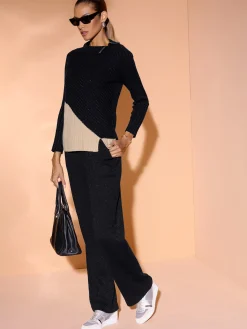 Pull jacquard matière de qualité supérieure avec laine vierge