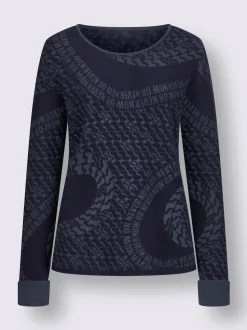 Pull jacquard mélange de viscose doux