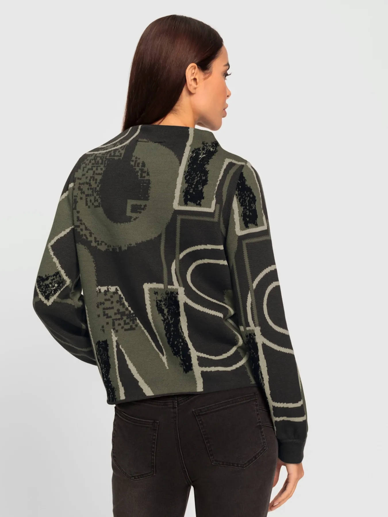 Pull jacquard tricot jacquard élégant