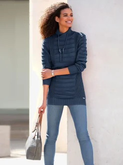 Pull long jolie coupe longue moderne