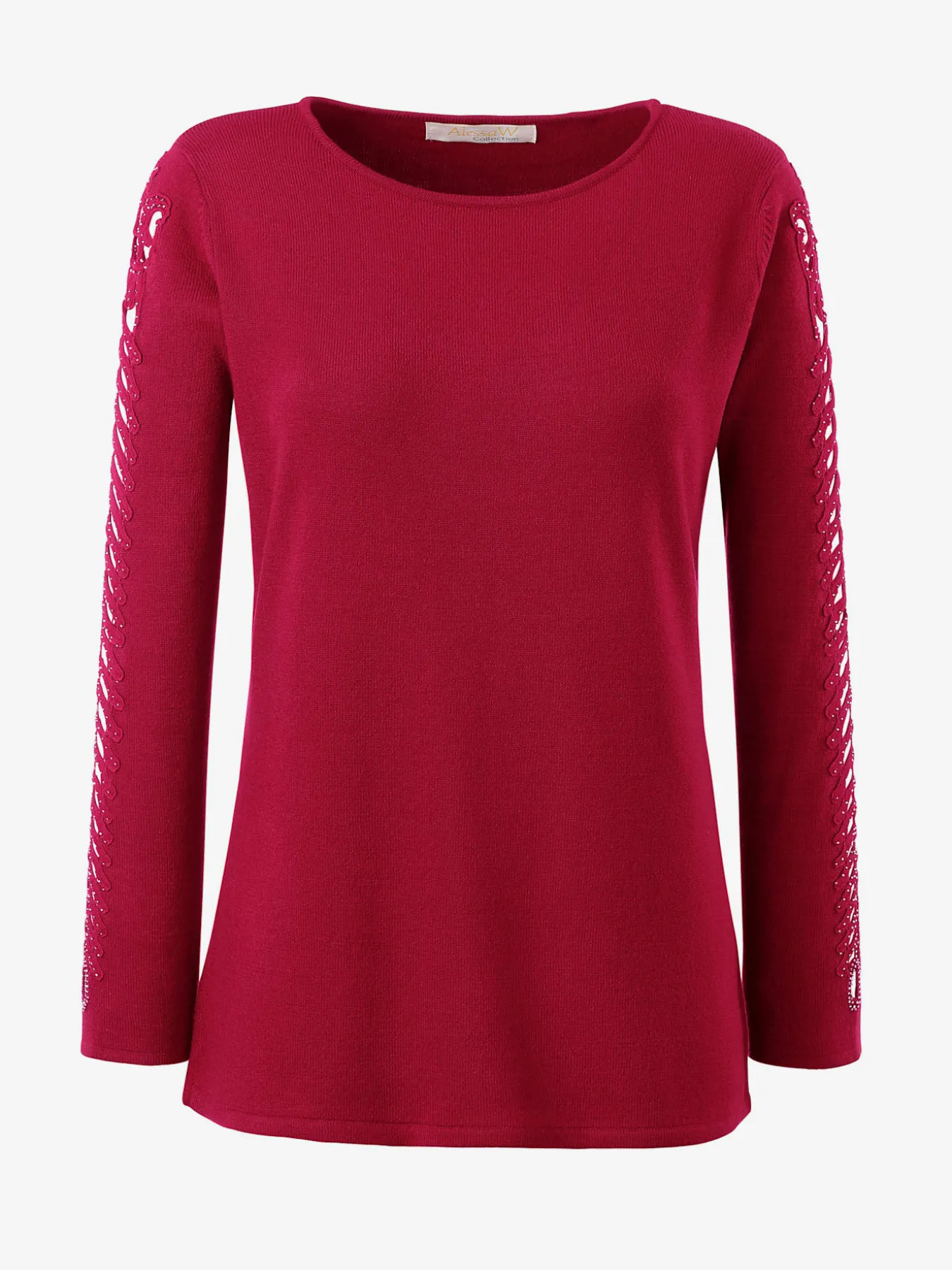 Pull manches originales laissant entrevoir les bras