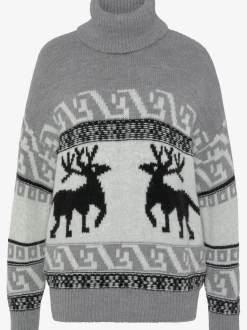 Pull norvégien avec grand col roulé