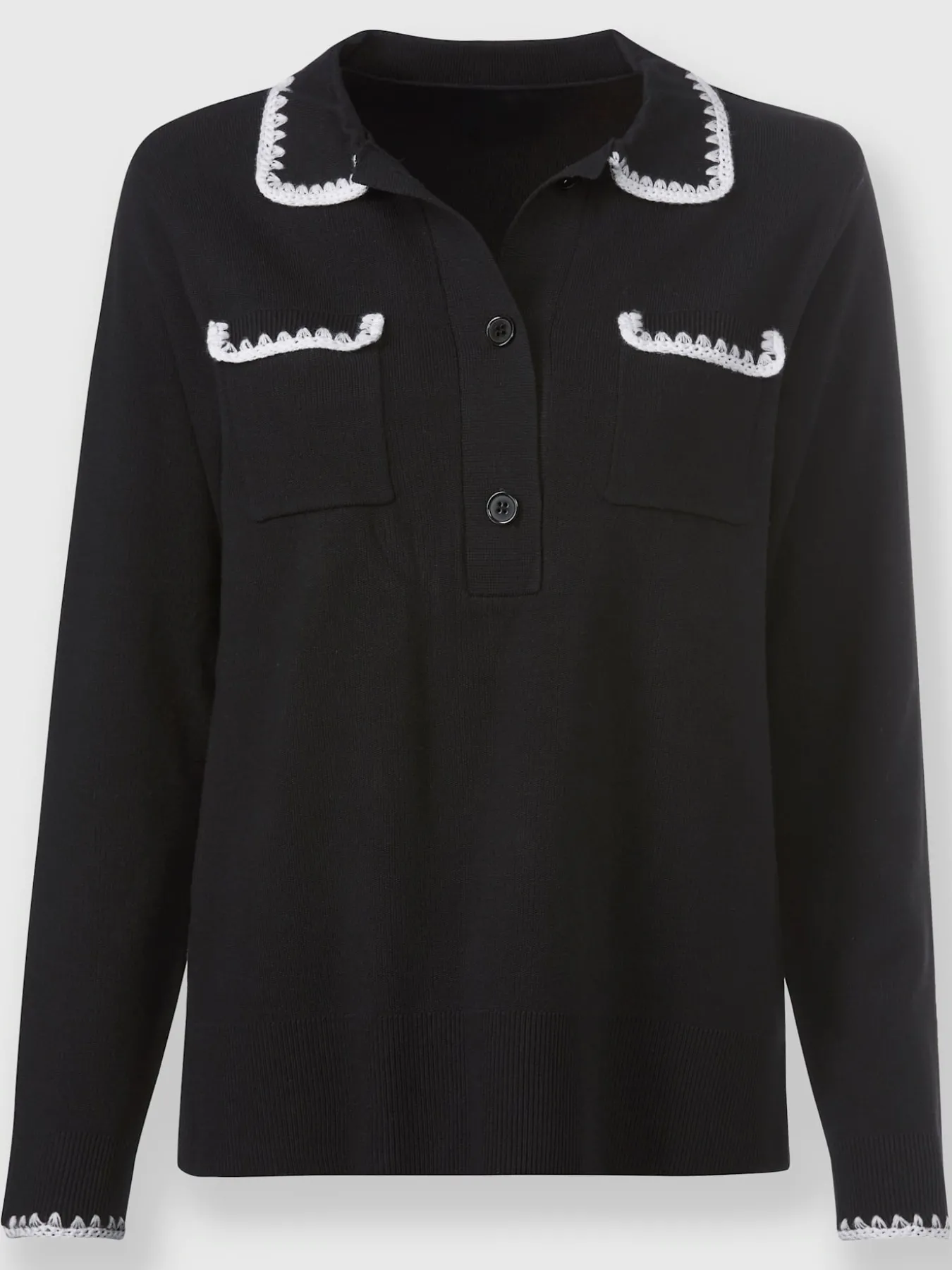 Pull polo col polo tendance
