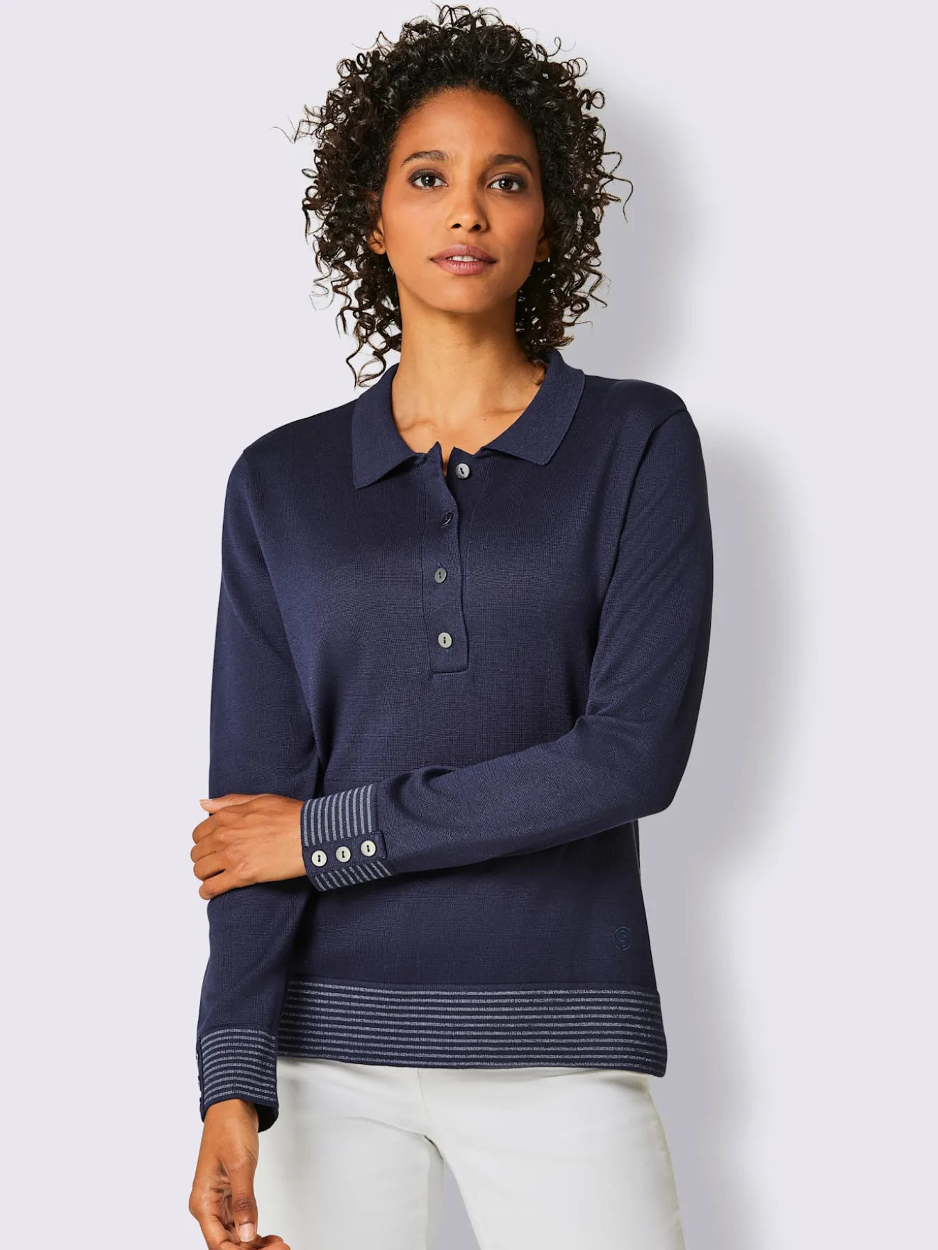 Pull polo qualité coton doux sur la peau