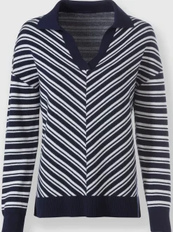Pull polo rayures décontractées