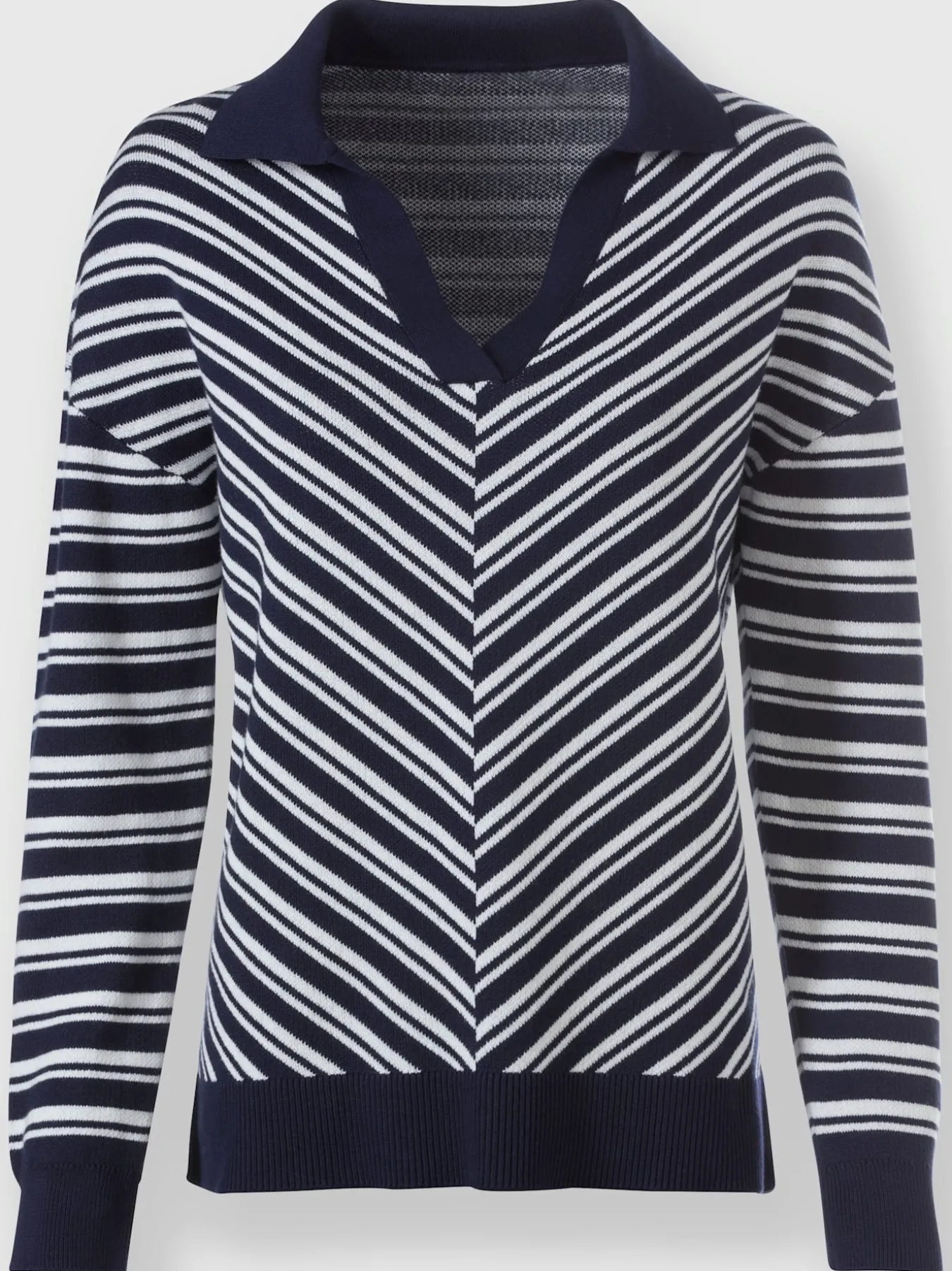 Pull polo rayures décontractées