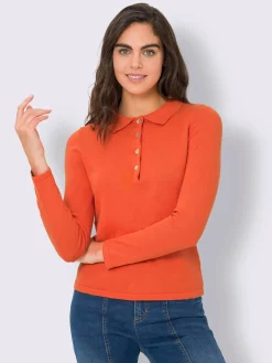 Pull polo style polo classique avec patte de boutonnage et boutons
