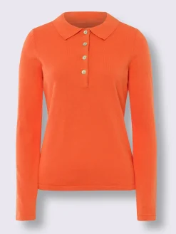 Pull polo style polo classique avec patte de boutonnage et boutons