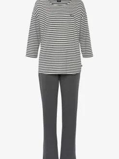 Pyjama à rayures en fils teintés