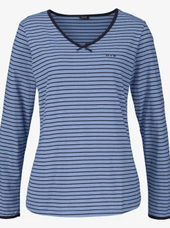 Pyjama à rayures en fils teintés
