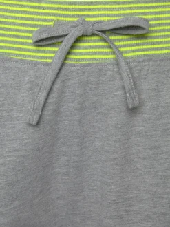 Pyjama avec bords-côtes en fils teintés couleur fluo