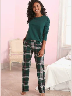 Pyjama avec large ceinture élastique effet smocké