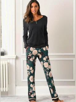 Pyjama avec pantalon imprimé tendance