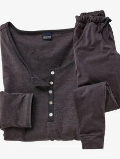 Pyjama basique à l'aspect chiné