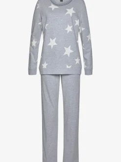Pyjama chiné sport décontracté en lot de 2