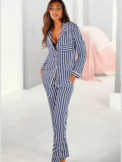 Pyjama classique à rayures fraîches