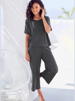 Pyjama confortable en qualité côtelée douce