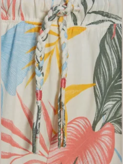Pyjama court à motif tropical