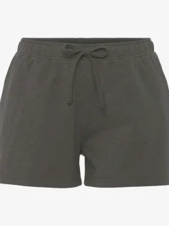 Pyjama court à rayures en fils teintés