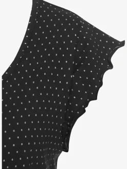 Pyjama court au design noir et blanc