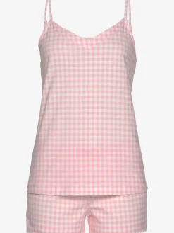Pyjama court avec rayures discrètes