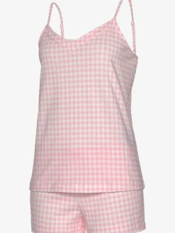 Pyjama court avec rayures discrètes