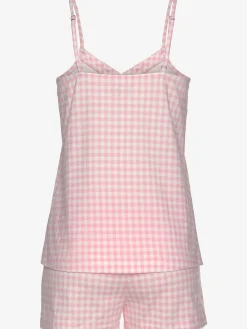 Pyjama court avec rayures discrètes