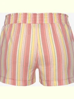Pyjama court avec t-shirt uni et short imprimé