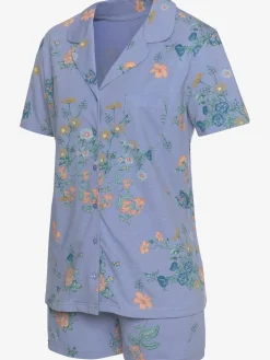 Pyjama court fantaisie coupe classique