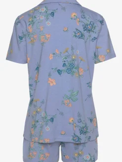 Pyjama court fantaisie coupe classique