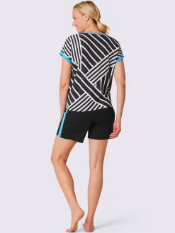 Pyjama court jersey fin